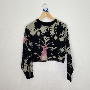 NWT Noli Cropped Tie Dye Sweatshirt